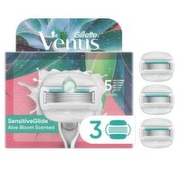 Venus SensitiveGlide Women’s Razor for Sensitive Skin, 3 Refill Razor Cartridges