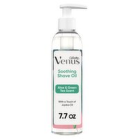 Gillette Venus Soothing Shave Oil, Aloe & Green Tea Scented, 6 oz, 7.7 Fluid ounce