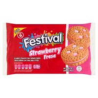 Nutresa Festival Strawberry Flavored Cream Sandwich Cookies, 12 count, 14.2 oz