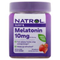 Natrol Sleep Strawberry Melatonin Dietary Supplement, 10 mg, 60 count