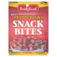 Bridgford Real Pepperoni Snack Bites, 4 oz