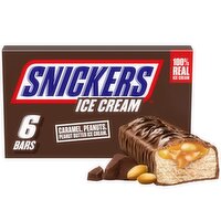 Snickers Caramel, Penuts, Peanut Butter Ice Cream Bars, 2.0 fl oz, 6 count