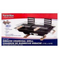 MarshAllan 17" x 10" Hibachi Charcoal Grill