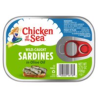 Chicken of the Sea Wild-Caught Sardines in Olive Oil, 3.75 oz, 3.75 Ounce