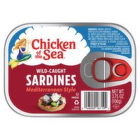 Chicken of the Sea Mediterranean Style Wild-Caught Sardines, 3.75 oz