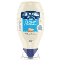 HELLMANNS Light Mayonnaise Light Mayo Squeeze Bottle 20 oz, 20 Ounce