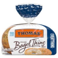 Thomas' Bagel Thins Everything Pre-Sliced Bagels, 8 count, 13 oz, 13 Ounce