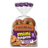 Thomas' Cinnamon Raisin Mini Bagels, 10 count, 15 oz