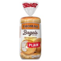 Thomas' Thomas' Plain Bagels, 6 count, 1 lb 4 oz, 20 Ounce 