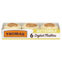 Thomas' Nooks & Crannies The Original Buttermilk English Muffins, 6 count, 13 oz, 13 Ounce