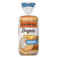 Thomas' Pre-Sliced Sourdough Bagels, 6 count, 1 lb 4 oz