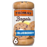Thomas' Pre-Sliced Blueberry Bagels, 6 count, 18 oz