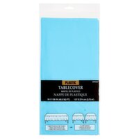 Amscan 54 x 108 In Blue Plastic Tablecover, 1 Each