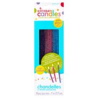 Amscan Birthday Candles with Glitter, 18 count