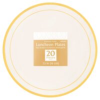 Amscan Premium Plastic 7.5 In Luncheon Plates, 20 count