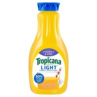 Tropicana No Pulp Vitamin C & Zinc Light Orange Juice Beverage, 52 fl oz