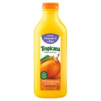 Tropicana Pure Premium 100% Orange Juice, No Pulp with Vitamin C + Zinc, 46 Fl Oz Bottle