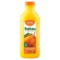 Tropicana No Pulp Pure Premium 100% Orange Juice, 46 fl oz