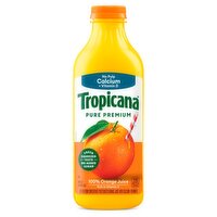 Tropicana Pure Premium Original No Pulp 100% Orange Juice With Calcium, 46 Fl Oz Bottle