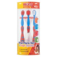 Nûby Grooming 4-Stage System Oral Care Set, 0m+