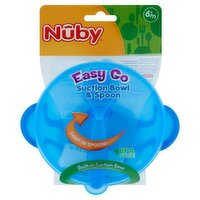 Nûby Easy Go Suction Bowl & Spoon, 6m+