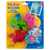 Nûby Floating Bath Animals, 3 years+, 16 count