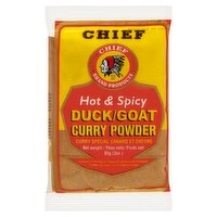 Chief Brand Products Hot & Spicy Duck/Goat Curry Powder, 3 oz