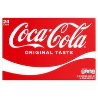 Coca-Cola Original Taste Soda, 12 fl oz, 24 count