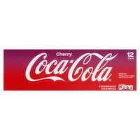 Coca-Cola Cherry Soda, 12 fl oz, 12 count, 144 Fluid ounce