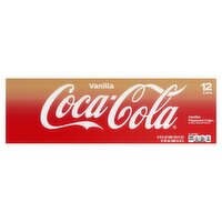 Coca-Cola Vanilla Flavored Coke Soda, 12 fl oz, 12 count, 144 Fluid ounce