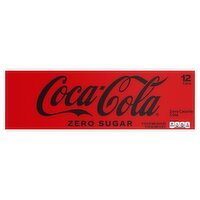 Coca-Cola Zero Sugar Zero Calorie Cola, 12 fl oz, 12 count