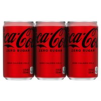 Coca-Cola Zero Sugar Zero Calorie Cola, 6 count, 7.5 fl oz