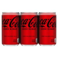 Coca-Cola Zero Sugar Soda, 6 count, 7.5 fl oz, 45 Fluid ounce