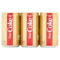 Diet Coke Caffeine Free Soda, 6 count, 7.5 fl oz
