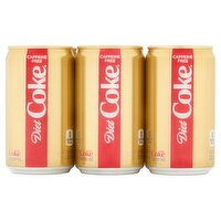 Diet Coke Caffeine Free Soda, 6 count, 7.5 fl oz