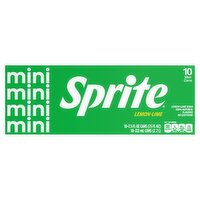 Sprite Lemon-Lime Mini Soda, 7.5 fl oz, 10 count