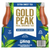Gold Peak Extra Sweet Real Brewed Tea, 16.9 fl oz, 6 count