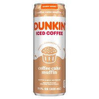 Dunkin' Bakery Series Coffee Cake Muffin Iced Coffee & Milk Beverage, 11 fl oz