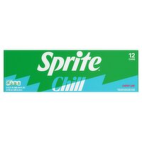 Sprite Chill Lemon-Lime & Cherry Flavored Soda, 12 fl oz, 12 count, 144 Fluid ounce