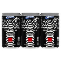 Coca-Cola Zero Sugar Creations Oreo Fizzy Cookie Flavored Soda Limited Edition, 6 count, 7.5 fl oz, 45 Fluid ounce