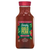 Simply Gold Peak Raspberry Juice Beverage Real Brewed Tea, 52 fl oz