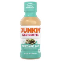 Dunkin' Merry Mint Bark Iced Coffee Limited Run, 13.7 fl oz