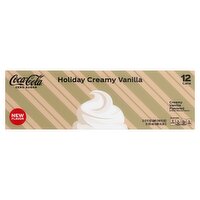 Coca-Cola Zero Sugar Holiday Creamy Vanilla Soda, 12 fl oz, 12 count