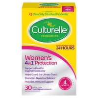 Culturelle Probiotics Women's 4 in 1 Protection Dietary Supplement, 30 count