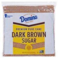 Domino Premium Pure Cane Dark Brown Sugar, 32 oz