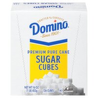 Domino Premium Pure Cane Sugar Cubes, 126 count, 16 oz