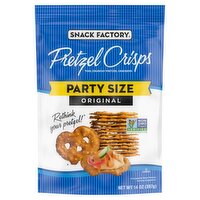 Snack Factory Snack Factory Pretzel Crisps Original Crackers Party Size, 14 oz, 14 Ounce 