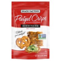 Snack Factory Pretzel Crisps Everything Deli Style Pretzel Crackers, 7.2 oz