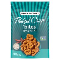 Snack Factory Spicy Ranch Pretzel Crisps Bites, 12 oz