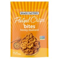 Snack Factory Honey Mustard Pretzel Crisps Bites, 12 oz